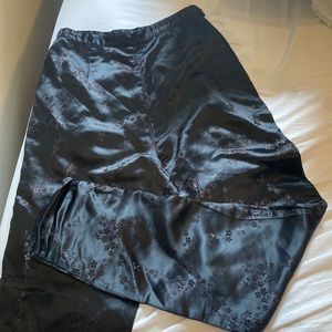 Express chinoiserie embroidered black pants